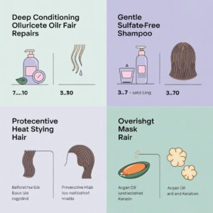 hair care routine for damaged hair